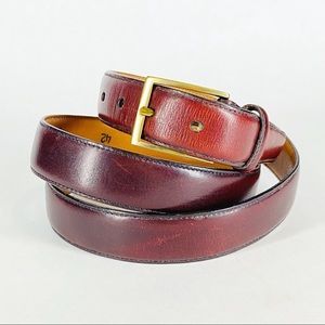 Torino Glazed Kipskin Leather Belt